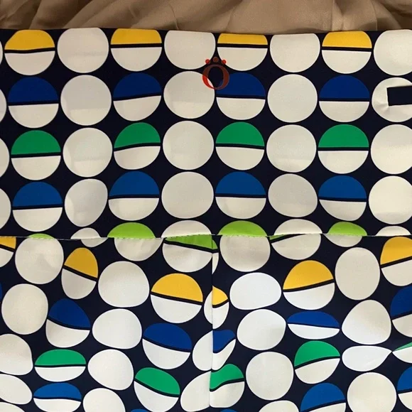 Kinona Mod Dot Crop Golf Pants with Navy Stripe Small - Picture 7 of 10